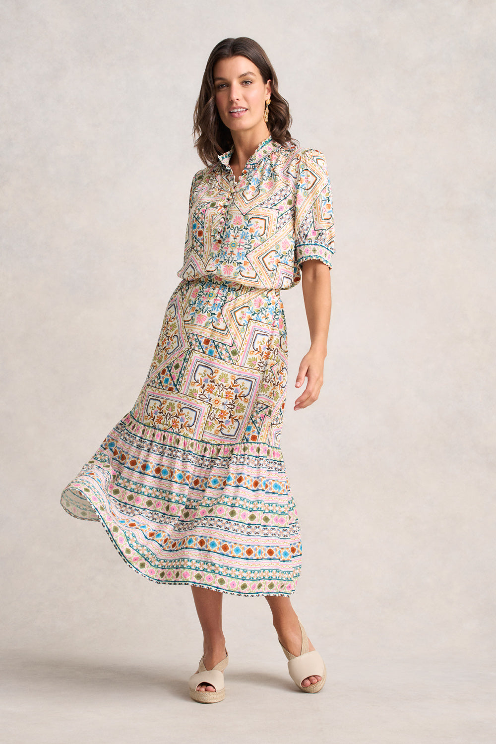 Tier Skirt - Tile Print - Image 3