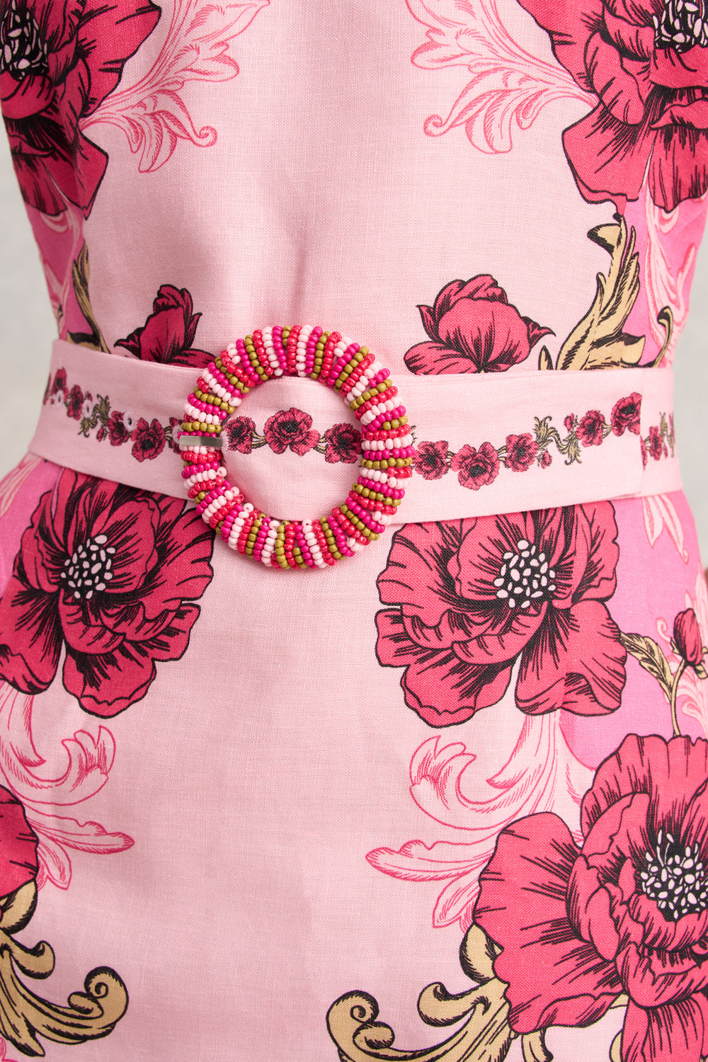 Linen Dress - Sunset Glow Print - Image 5