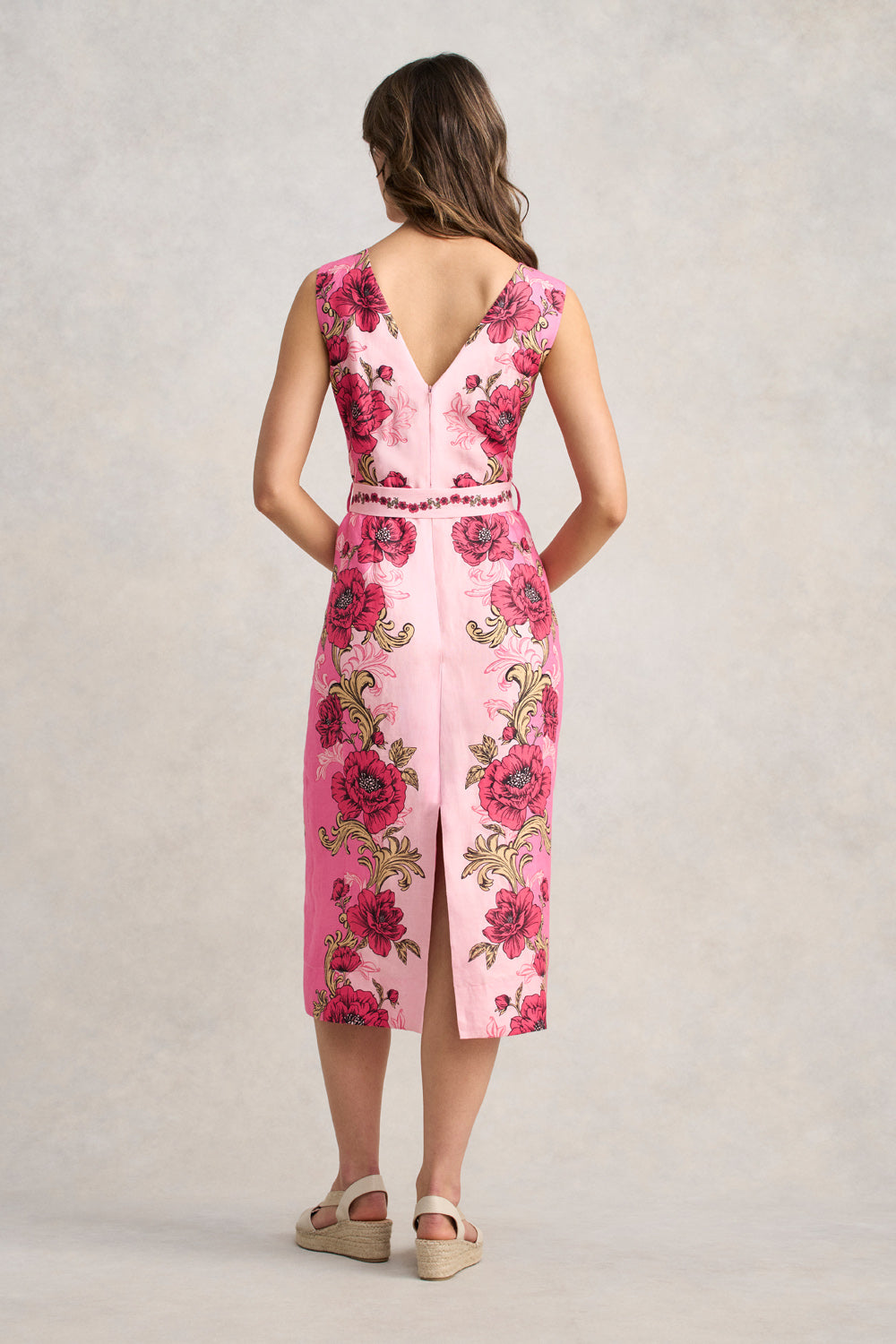 Linen Dress - Sunset Glow Print - Image 6