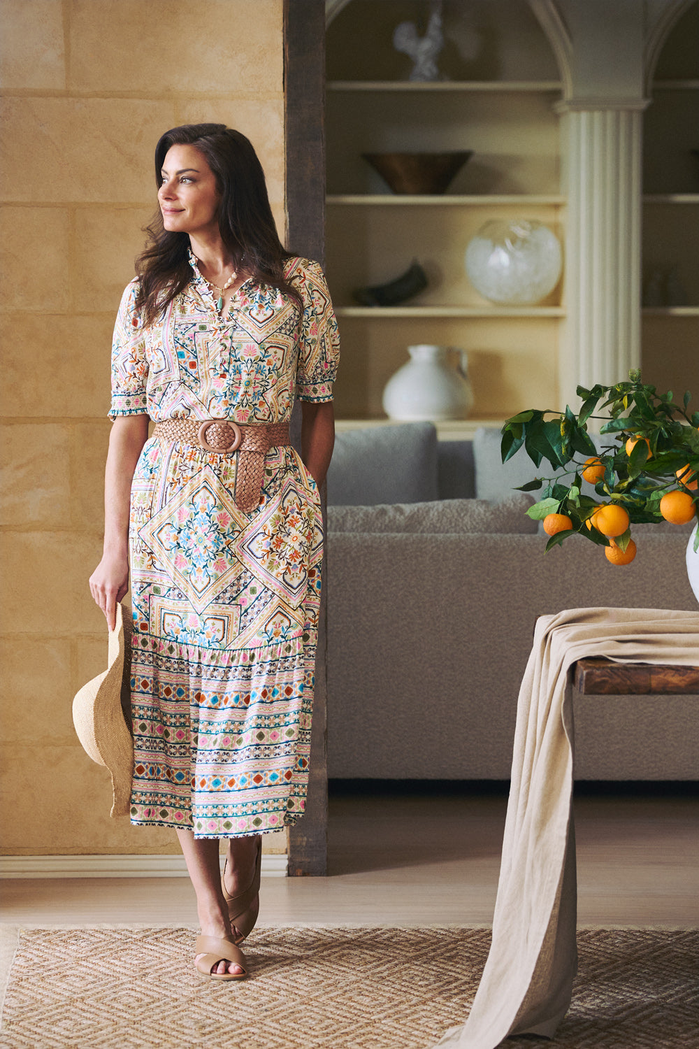 Tier Skirt - Tile Print - Image 2