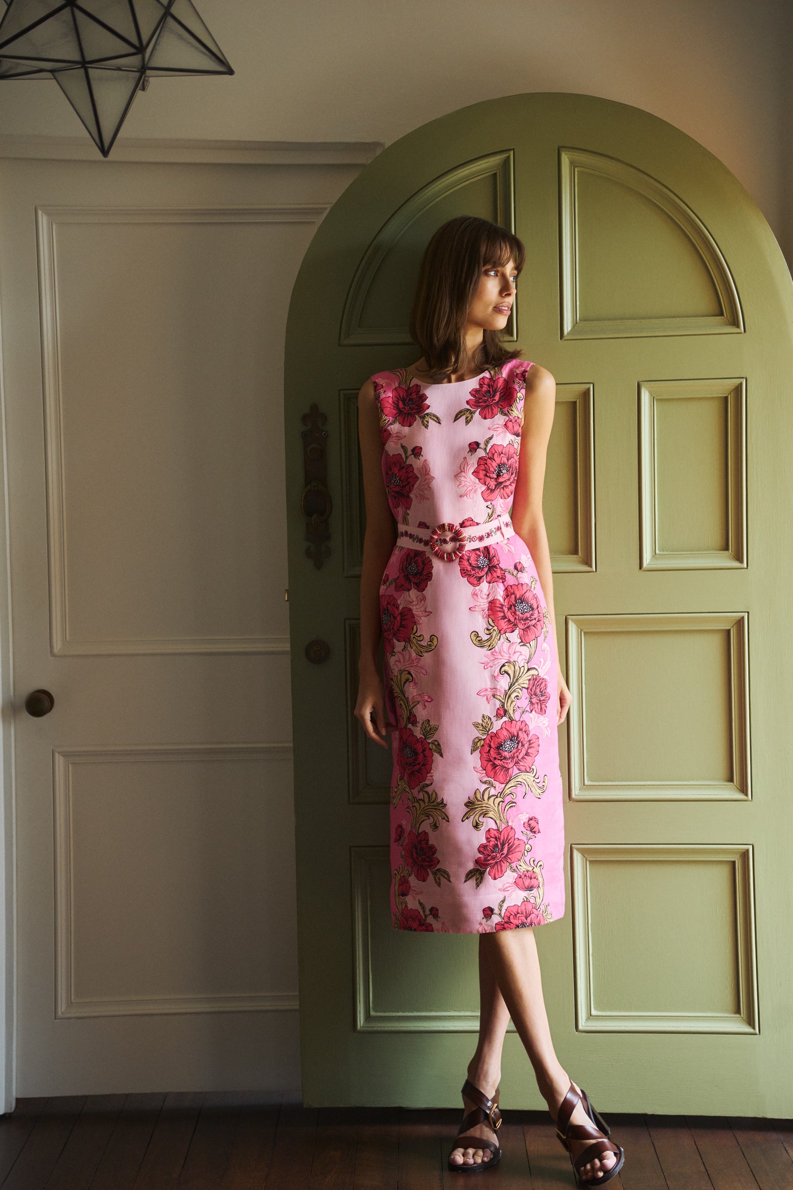 Linen Dress - Sunset Glow Print - Image 2