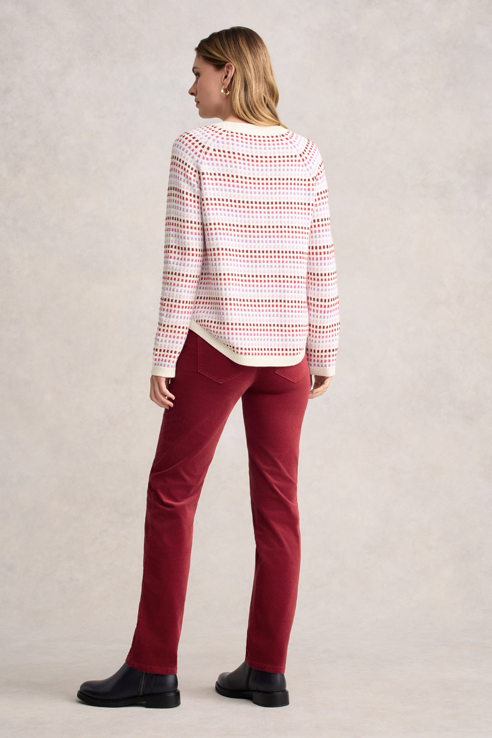Organic Cotton Jumper - Red Multi Dot - Image 5