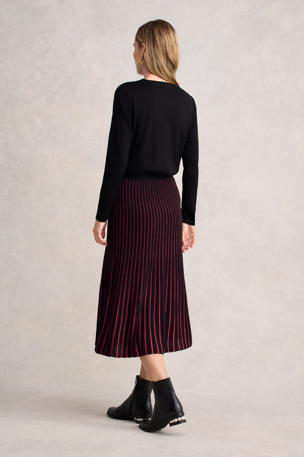 Striped Knit Skirt - Multi Stripe - Image 3