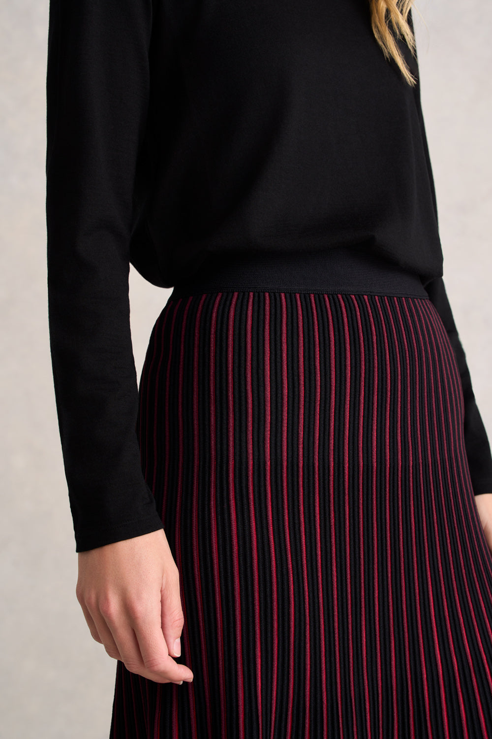 Striped Knit Skirt - Multi Stripe - Image 4