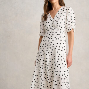 Spot Panel Dress ?C Spot Print