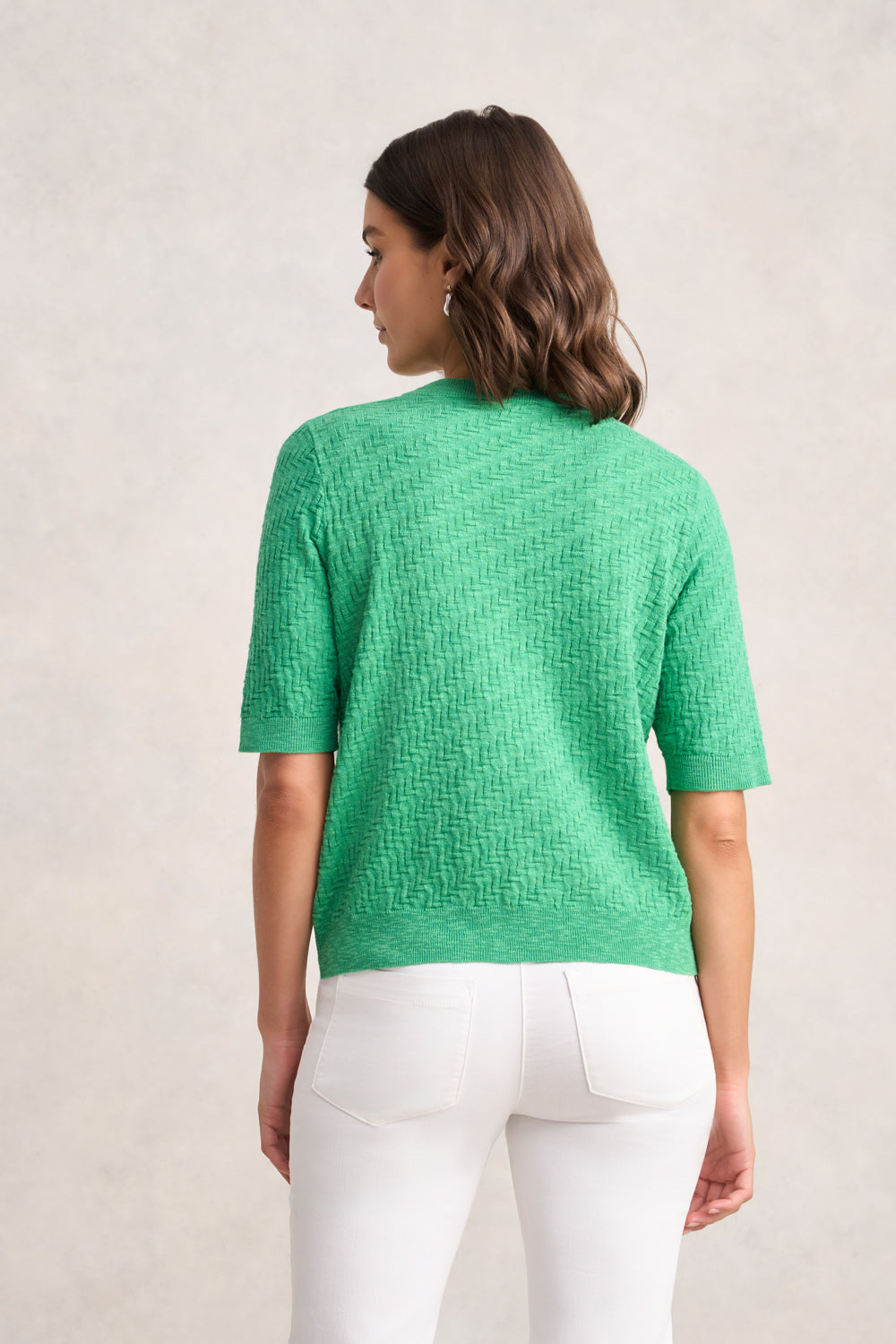 Textured Knit Top ?C Emerald - Image 5