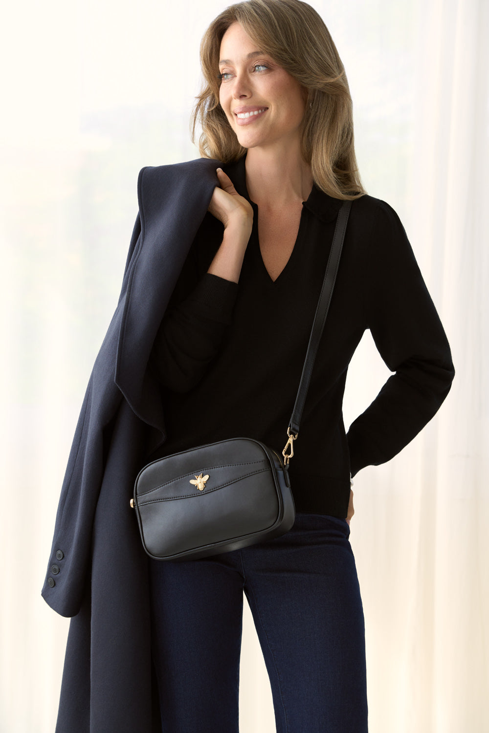 Long Sleeve Wool Knit - Black - Image 6
