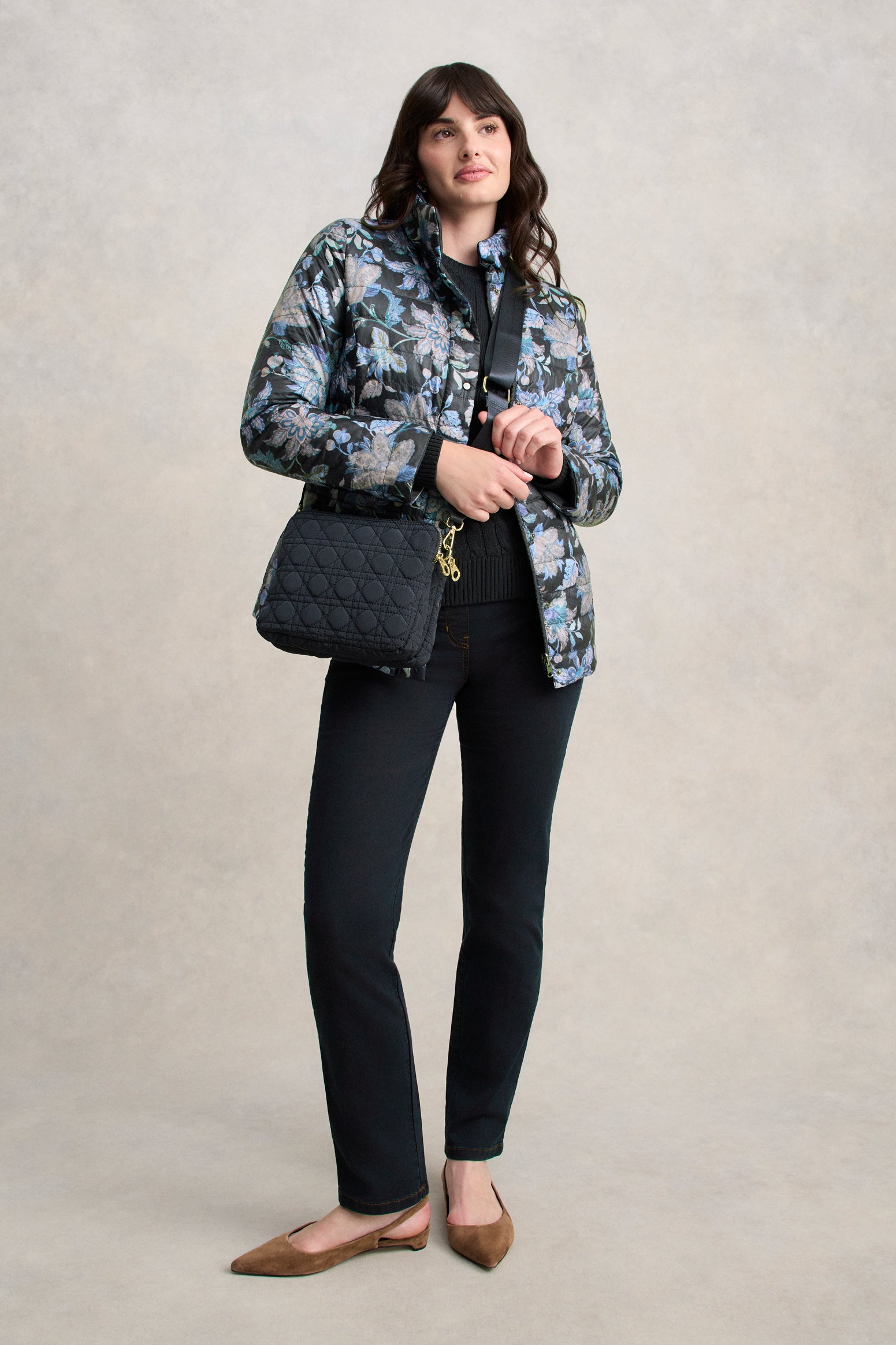 Reversible Puffer Jacket - Floral Chintz Print - Image 3