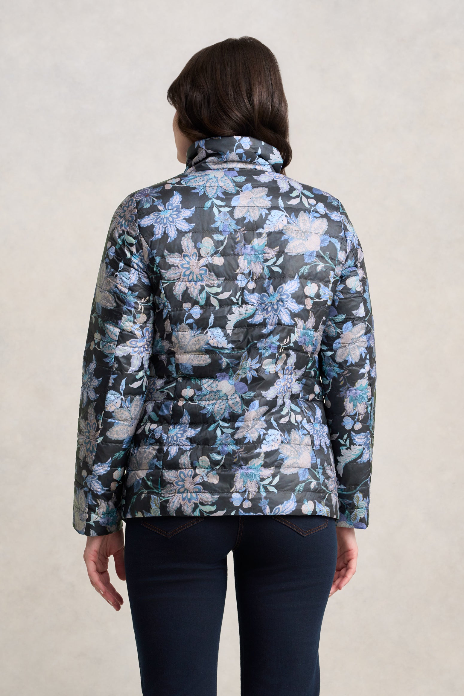 Reversible Puffer Jacket - Floral Chintz Print - Image 5
